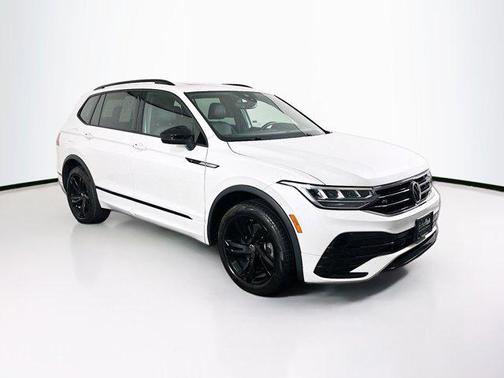 Opal White Pearl 2023 Volkswagen Tiguan 2.0T SE R-Line Black