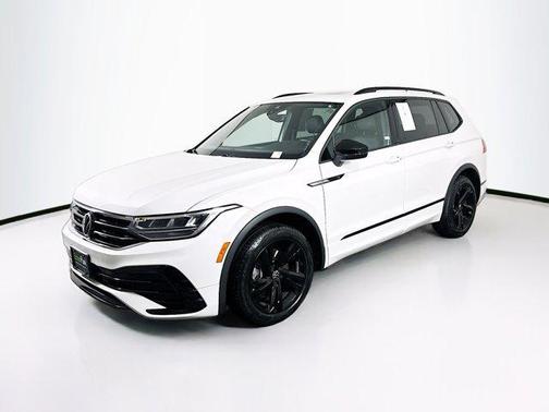 Opal White Pearl 2023 Volkswagen Tiguan 2.0T SE R-Line Black