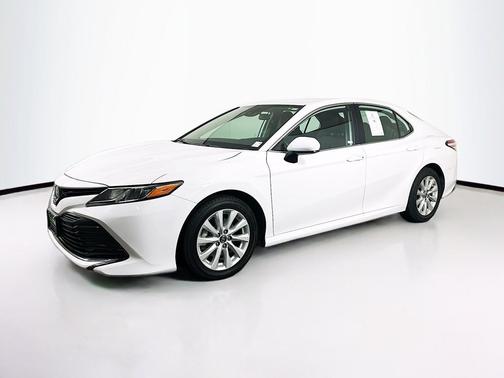 Super White 2019 Toyota Camry LE