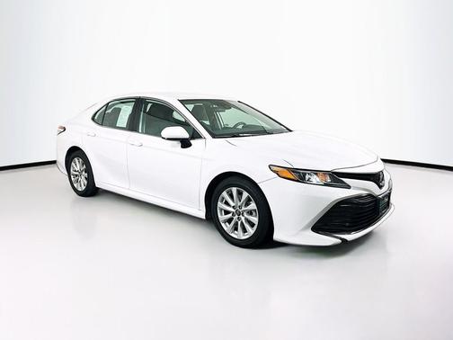 Super White 2019 Toyota Camry LE