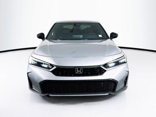 Solar Silver Metallic 2025 Honda Civic Hybrid Sport Touring