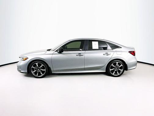 Solar Silver Metallic 2025 Honda Civic Hybrid Sport Touring