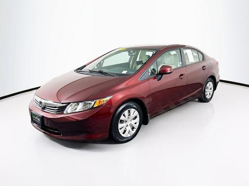 Red 2012 Honda Civic LX