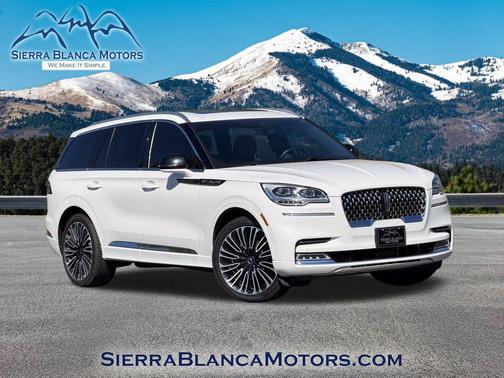 Pristine White Metallic Tri-Coat 2023 Lincoln Aviator Black Label AWD