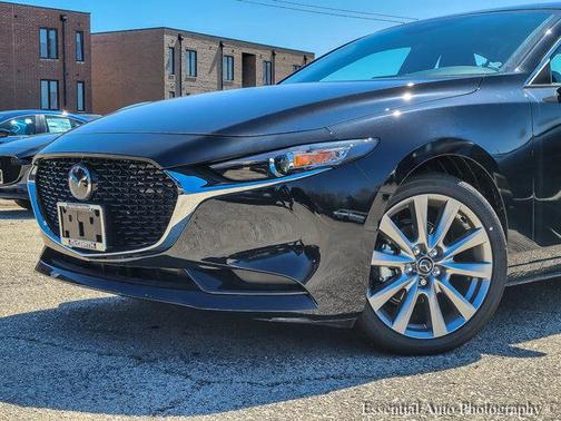 Jet Black Mica 2026 Mazda Mazda3 FWD w/Preferred Package