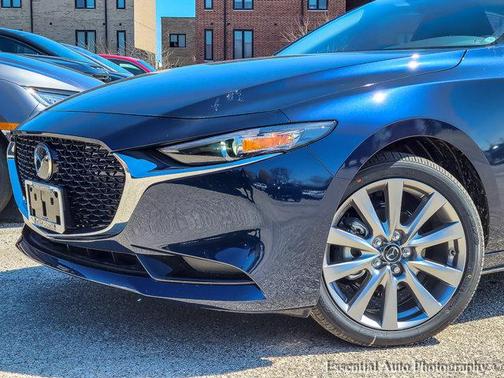 Deep Crystal Blue Mica 2026 Mazda Mazda3 FWD w/Preferred Package