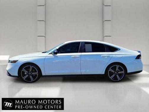 White 2025 Honda Accord Hybrid Sport