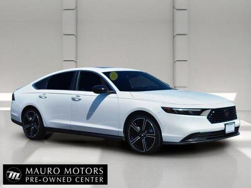 White 2025 Honda Accord Hybrid Sport