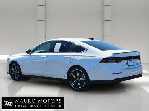 White 2025 Honda Accord Hybrid Sport