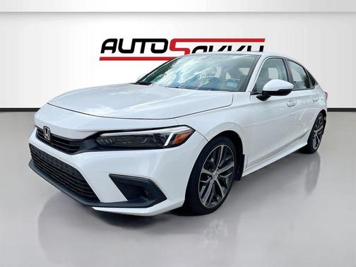 Platinum White Pearl 2024 Honda Civic Touring