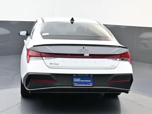 Serenity White 2025 Hyundai ELANTRA HEV SEL Sport