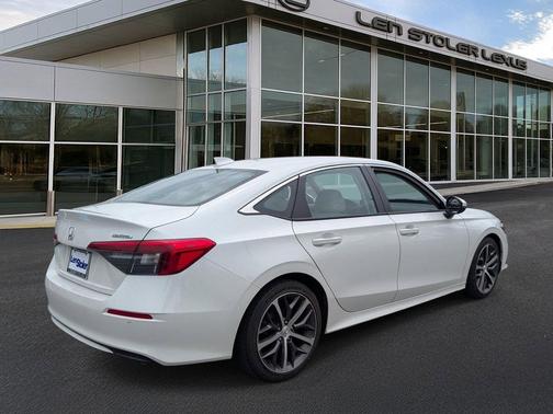 Platinum White Pearl 2023 Honda Civic Touring