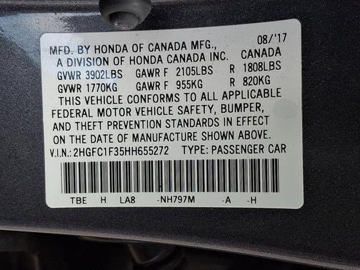 2017 Honda Civic EX-T