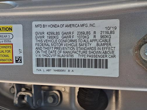 2020 Honda Accord LX 1.5T