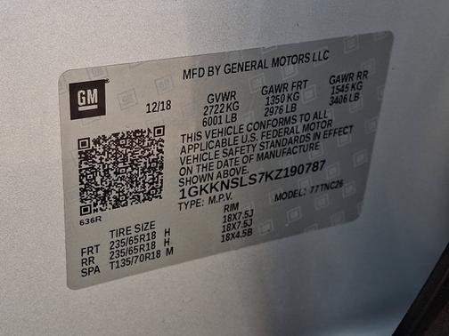 2019 GMC Acadia SLE-2