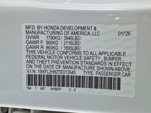 2026 Honda Civic Sport