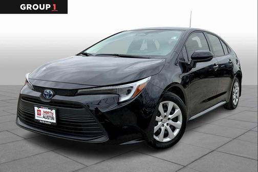 Midnight Black Metallic 2024 Toyota Corolla Hybrid LE