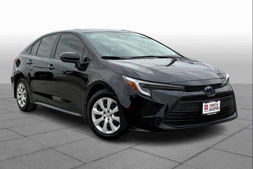 Midnight Black Metallic 2024 Toyota Corolla Hybrid LE