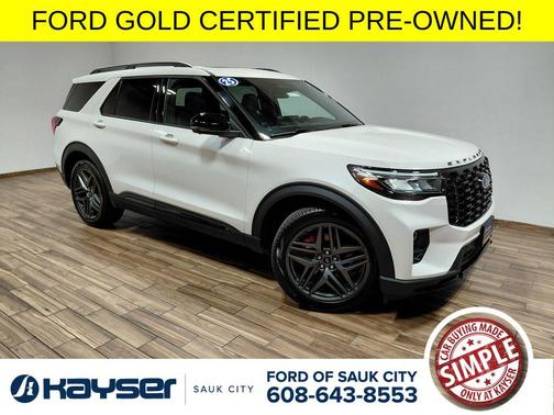 Star White Metallic Tri-Coat 2025 Ford Explorer ST