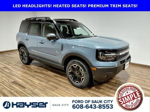 Azure Gray Metallic Tri-Coat 2025 Ford Bronco Sport Outer Banks