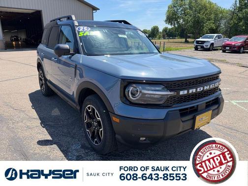Azure Gray Metallic 2025 Ford Bronco Sport Outer Banks