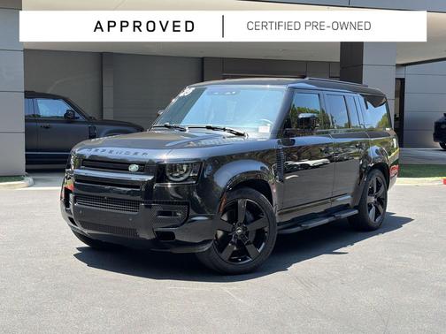 Santorini Black Metallic 2025 Land Rover Defender 130 P400 X-Dynamic SE