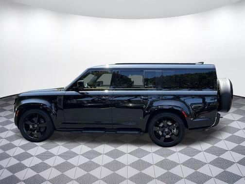 Santorini Black Metallic 2025 Land Rover Defender 130 P400 X-Dynamic SE