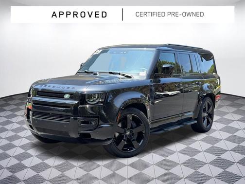 Santorini Black Metallic 2025 Land Rover Defender 130 P400 X-Dynamic SE