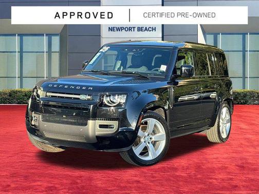 Santorini Black Metallic 2025 Land Rover Defender 110 P400 X-Dynamic SE