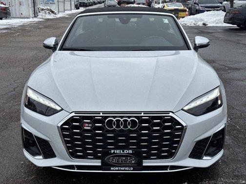 Glacier White Metallic w/ Black Roof 2023 Audi S5 3.0T Premium Plus