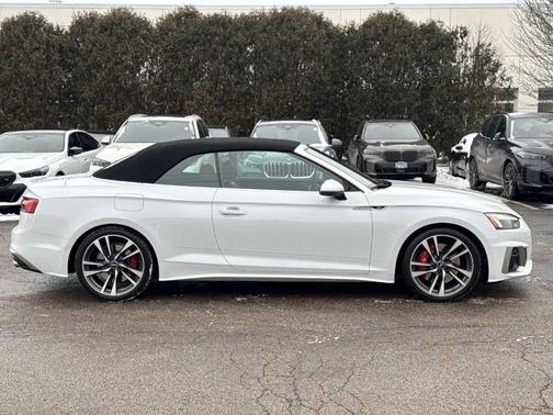 Glacier White Metallic w/ Black Roof 2023 Audi S5 3.0T Premium Plus