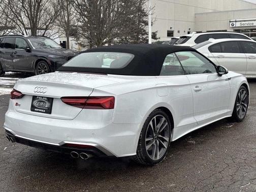 Glacier White Metallic w/ Black Roof 2023 Audi S5 3.0T Premium Plus