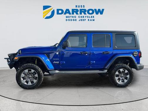 Ocean Blue Metallic Clearcoat 2018 Jeep Wrangler Unlimited Sahara