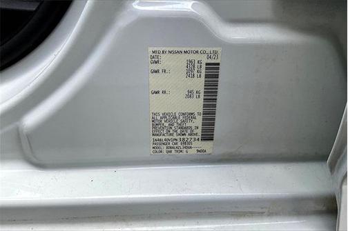 2023 Nissan Altima 2.5 SV