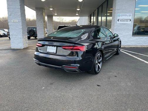 Mythos Black Metallic 2023 Audi A5 Sportback 45 S Line Premium Plus