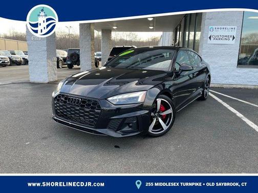 Mythos Black Metallic 2023 Audi A5 Sportback 45 S Line Premium Plus