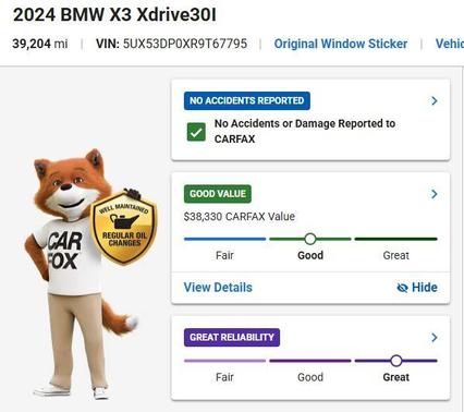 2024 BMW X3 xDrive30i