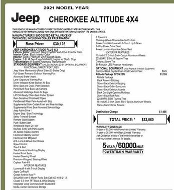 2021 Jeep Cherokee Altitude