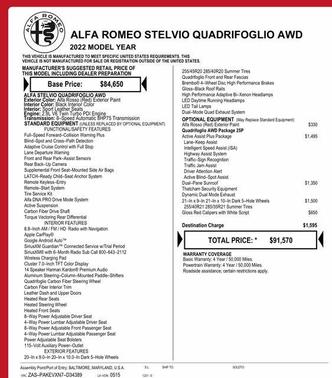 2022 Alfa Romeo Stelvio Quadrifoglio