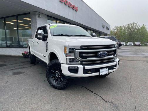 Star White Metallic Tri-Coat 2022 Ford F-350 Platinum