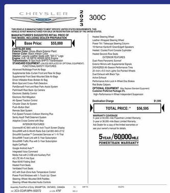 2023 Chrysler 300 C