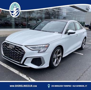Glacier White Metallic 2023 Audi S3 Premium Plus TFSI quattro S tronic