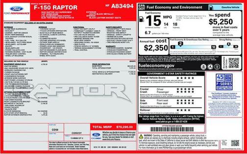 Agate Black Metallic 2022 Ford F-150 Raptor