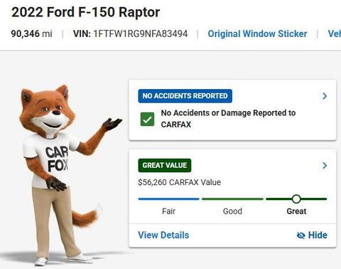 Agate Black Metallic 2022 Ford F-150 Raptor