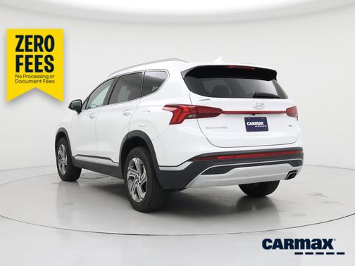 White 2021 Hyundai SANTA FE SEL