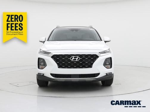 White 2020 Hyundai SANTA FE SEL