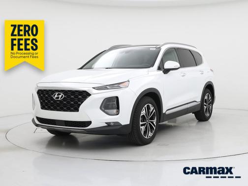 White 2020 Hyundai SANTA FE SEL