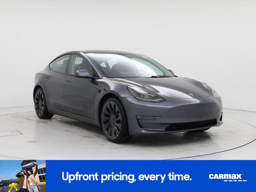 Gray 2022 Tesla Model 3 Performance