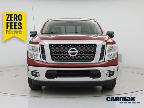 Red 2017 Nissan Titan SV