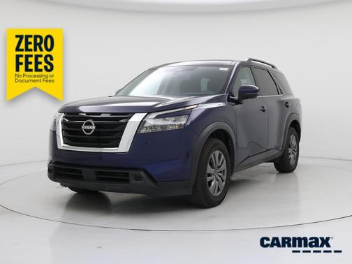 Blue 2025 Nissan Pathfinder SV